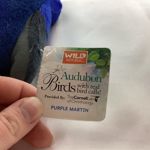 Wild Republic Audubon Bird Purple Martin Plush Stuffed Animal NO SOUNDS Blue - Picture 5 of 11